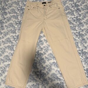 Banana Republic Cream High-Rise Jeans